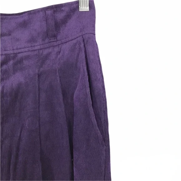 J Brand Purple Twilight Mavis Paper Bag Corduroy Trouser Pants SIZE 26 NEW